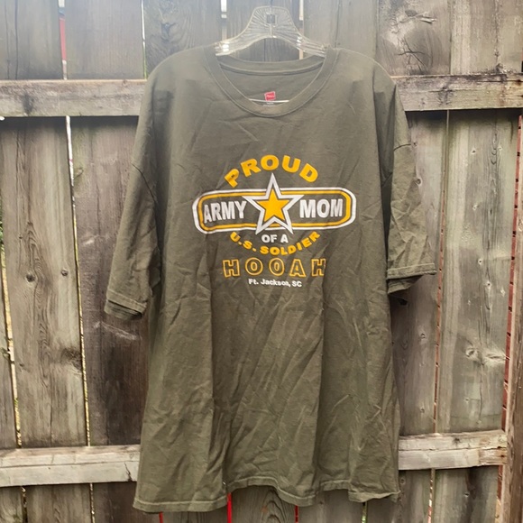 Hanes Tops - Army shirt sz. 3X